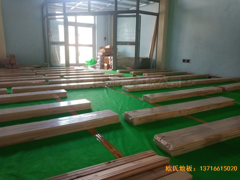 青海西寧市城西區(qū)新寧路18號中國科學(xué)院運動地板施工案例
